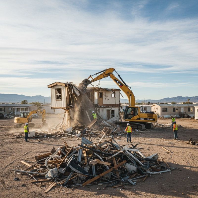 Trailer Home Demolition in Houston, TX